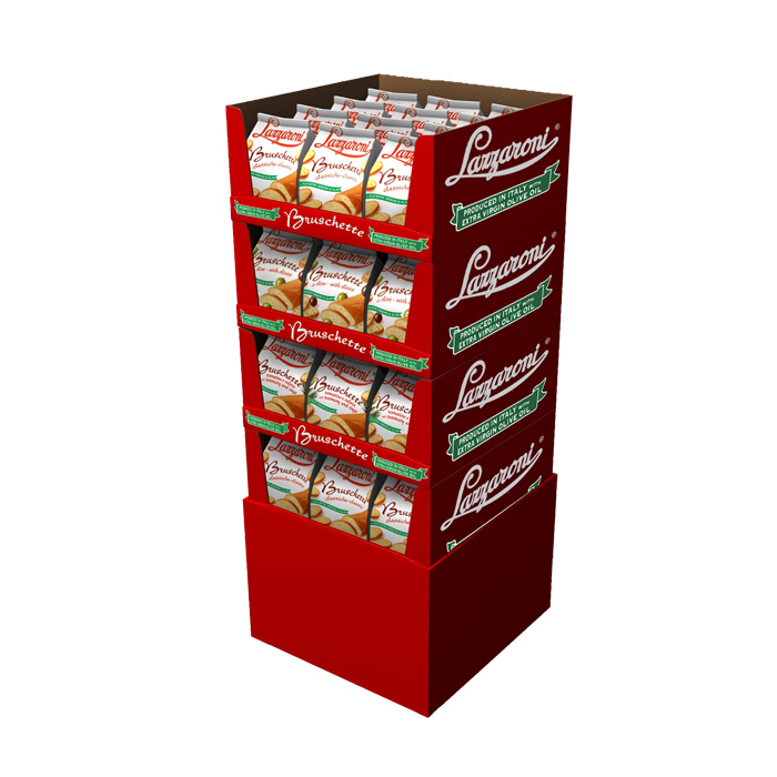 Bakery Pop Template for Cardboard Potato Chip Bread Beverage Display