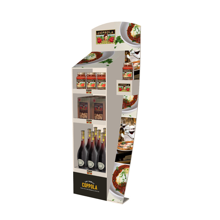 Made in China Cardboard Counter Bottle Wine Pop Display