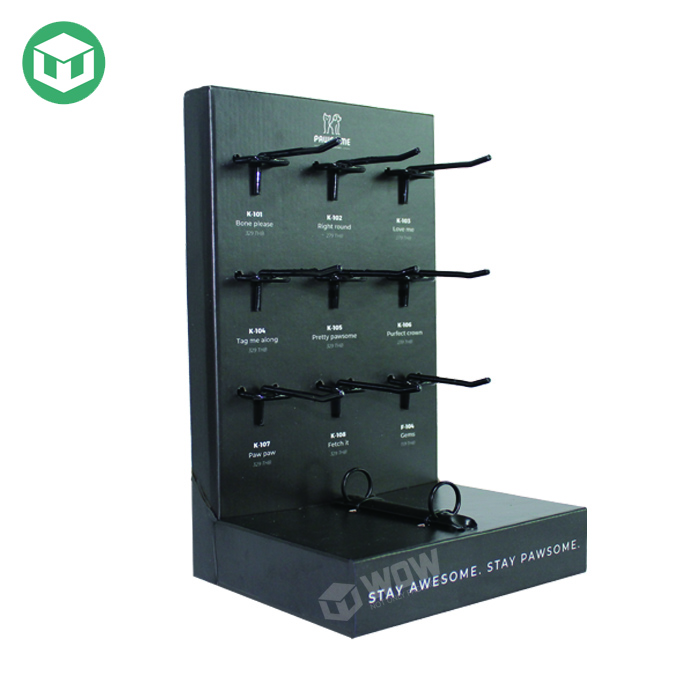 Cardboard Jewelry Counters Display Rack Exhibition and Retail