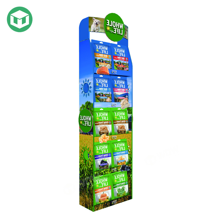 Recyclable Paper Display Rack for Pet Food Canned 
