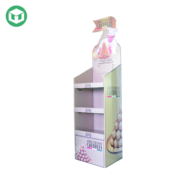 Pop Candy Chocolate Bar Cardboard Stand Paper Display Rack Shelves_Floor Display_Shenzhen WOW Packaging Display Co.,Ltd.